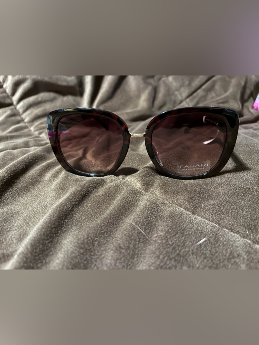 Tahari Tortoise Cat-Eye Sunglasses, new with tags